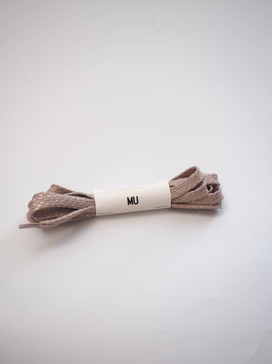 MU-Beige Glitzerschnürsenkel